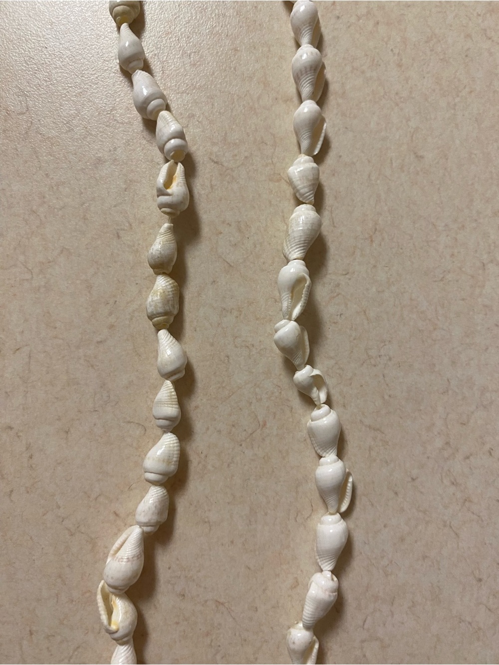 White Shell Bead Necklace